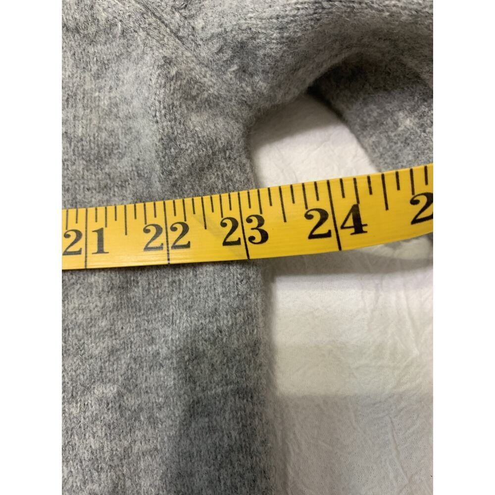 Vintage Paul Fourticq Export L Wool Gray Cardigan Elbow Patches Grandpa French - Picture 2 of 10
